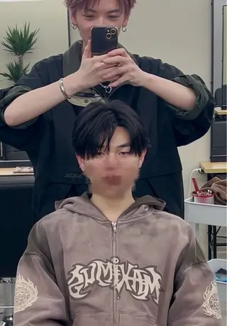 ショート カラー パーマ メンズ キッズ 【メンズ特化】 🔥栁沼 遼眞🔥のヘアスタイル