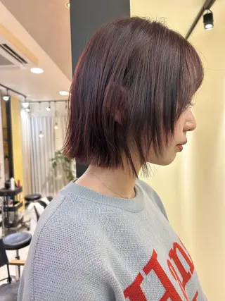 ショート カラー hub hair レイヤー/透明感のヘアスタイル