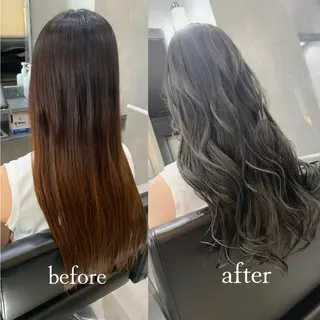 ロング カラー ヘアアレンジ VIM hairおもろまち店のヘアスタイル