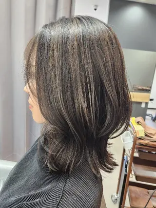 ミディアム カラー TELA HAIR 土気あすみが丘店所属・✂ AYAのヘアスタイル