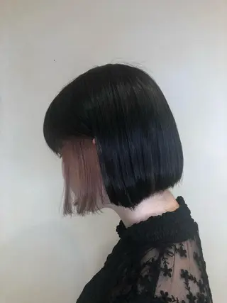 ショート カラー ツヤ髪カラー💎 佐藤あきのヘアスタイル