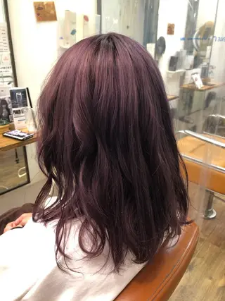 ミディアム カラー 高山🐬髪質改善 池袋で縮毛矯正のヘアスタイル