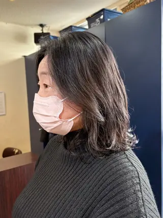 ミディアム パーマ Miyamoto Yasuchikaのヘアスタイル