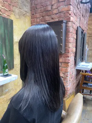 セミロング カラー 髪質改善/ 大久保壯真のヘアスタイル