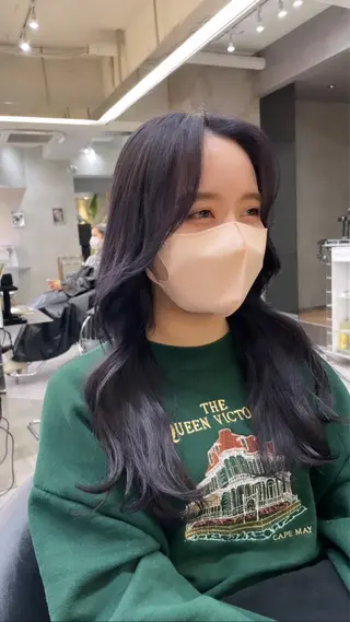 ロング 池袋/韓国/レイヤー 髪質改善/村上けいとのヘアスタイル