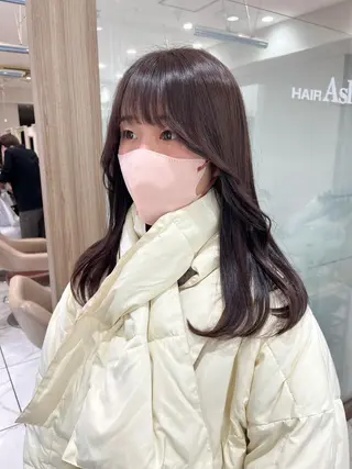 セミロング カラー 韓国ヘア/耳ツボジュ エリー♡ayumuのヘアスタイル