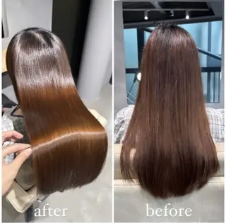 ロング shinka　omotesando所属・ブリーチ縮毛矯正 /髪質改善/タイチのヘアスタイル