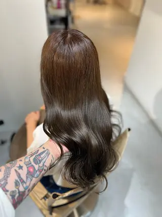 ロング カラー ヘアアレンジ ✨韓国/外国人風✨ 江原巧のヘアスタイル