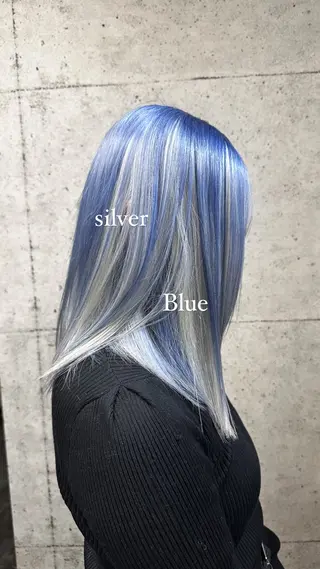 セミロング カラー ハイトーン/ブリーチ カラー/SHOGOのヘアスタイル