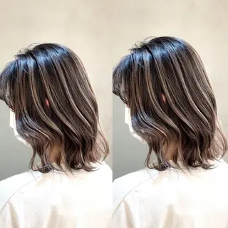 ショート カラー 縮毛/レイヤー 韓国/橋口のヘアスタイル