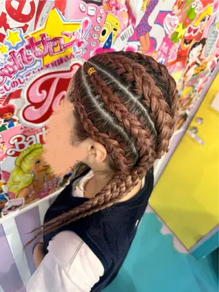 セミロング Hair salon TOMMY所属・♮やっしー♮ 🌈派手髪🌈のヘアスタイル