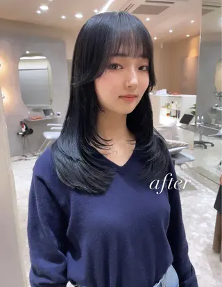 ミディアム Ess所属・YUKI / レイヤーカット🤍のヘアスタイル