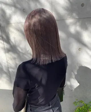 カラー 顔まわり/ボブウルフ 🤍愛唯(めい)のヘアスタイル