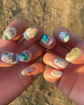 ネイル タケノ クルミのネイルデザイン