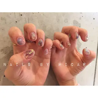 カラー ネイル マツエク・マツパ illum hicariのネイルデザイン