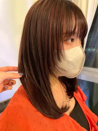 セミロング カラー Asti  blanche所属・ショート/ブリーチ mizuki🐋のヘアスタイル