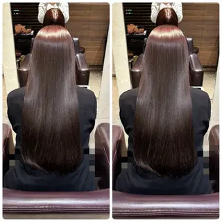 ロング はるか/阪急茨木/髪 質改善/透明感カラーのヘアスタイル