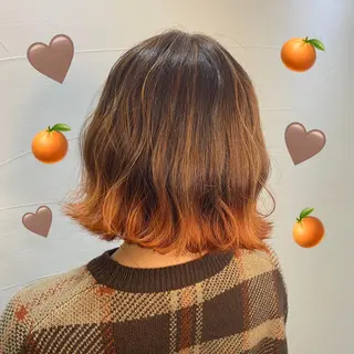 セミロング カラー 韓国ヘア特化 💟 ララア 💟のヘアスタイル