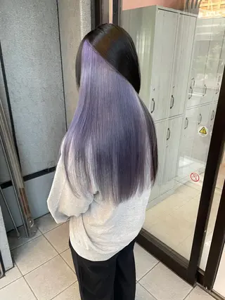 セミロング ❄️💛エクステ ブリーチ❄️yukiのヘアスタイル