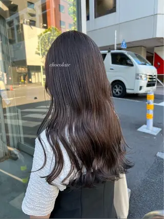 セミロング レイヤーカット／ ハイトーン/Moeのヘアスタイル