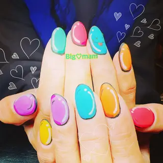 ネイル Big♡mam所属・Big♡mam （MAMI）のネイルデザイン