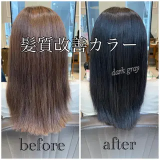 ミディアム カラー パーマ メンズ キッズ 酸熱トリートメント/ 髪質改善🌟玉井香奈のヘアスタイル