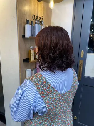 ミディアム 🌀ボブ／ミディアム パーマ🌀ayaのヘアスタイル