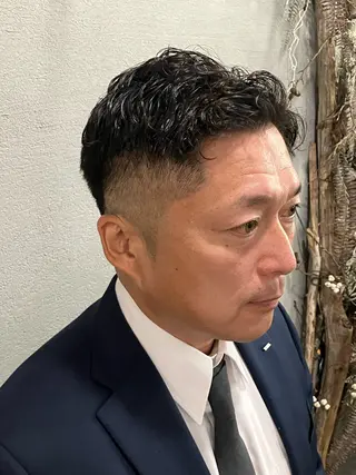 ショート パーマ メンズ メンズ/ケアパーマ /hayashiのヘアスタイル