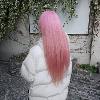 ロング カラー あべかりん/原宿 /マツパ/ハイトーンのヘアスタイル