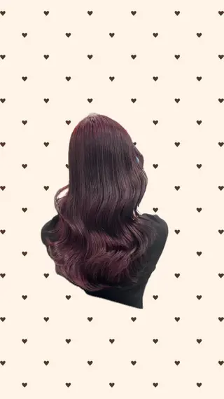 セミロング カラー ヘアアレンジ Ella所属・nana【艶髪】/ レイヤー/縮毛矯正のヘアスタイル