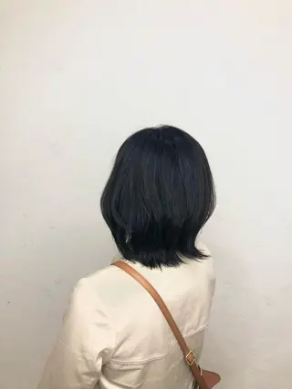 ミディアム 太白区白髪ぼかし/ ボブカット/千葉達人のヘアスタイル