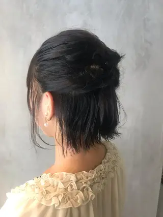 ショート カラー ヘアアレンジ stylist/蛯谷 珠里のヘアスタイル