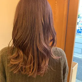 セミロング 艶髪color💎髪 質改善ストレート大吉のヘアスタイル