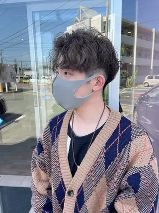 カラー メンズ ひなた 艶カラー/渋谷のヘアスタイル