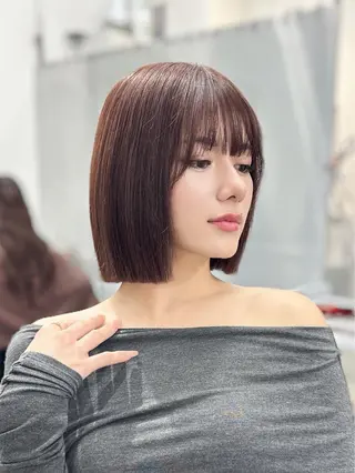 ミディアム LOMKH所属・シールエクステ/ レイヤー/タツヤのヘアスタイル