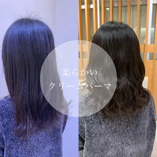 ミディアム パーマ 韓国風ヘア🐰 長谷川のヘアスタイル