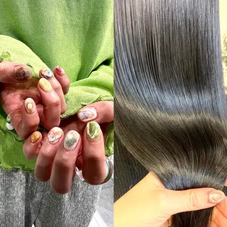 ロング ネイル 【韓国ヘア・ネイル】 HINATA🍒のネイルデザイン