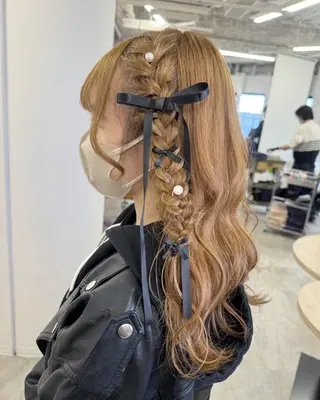 ヘアアレンジ 梅田/美髪カラー/ ガーリー🎀/Noeのヘアスタイル