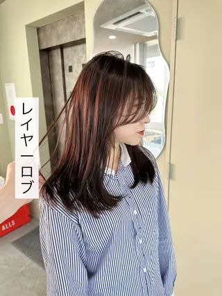 ミディアム 渡辺 良城のヘアスタイル
