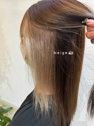 カラー 透明感カラー🧁🩰 🫧仲松良菜🎀のヘアスタイル