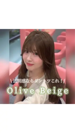 カラー VOTAN shibuya所属・REINA𓍯/ 透明感カラー/顔周りのヘアスタイル