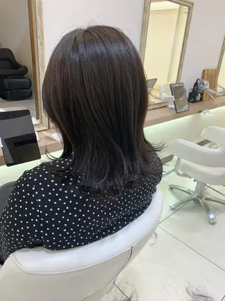 ミディアム 似合わせカラー/艶 髪質改善/ヨシザキのヘアスタイル