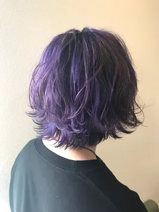 ショート カラー lani 天神大名/ブリーチのヘアスタイル