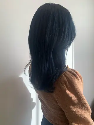 ロング カラー 韓国×巻ける髪質改善 💍maki💍のヘアスタイル