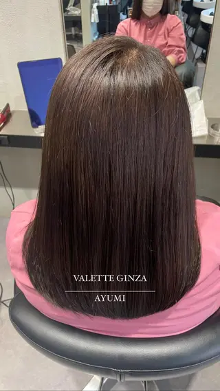 セミロング カラー 銀座/韓国ヘア🤍 レイヤーAYUMIのヘアスタイル