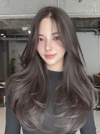 ロング カラー 🌛ダブルカラー 🌜SAYAKAのヘアスタイル