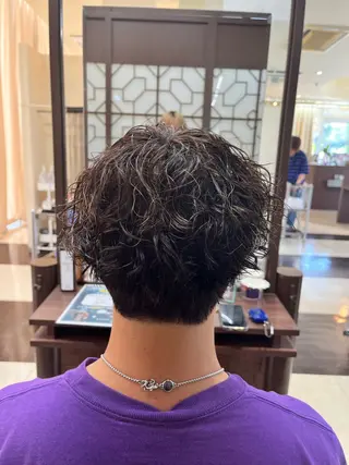 ショート パーマ メンズ AROH  men's cut&men's perm 船橋店所属・🧊メンズ特化🧊 高木航希のヘアスタイル