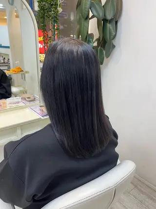 セミロング 小川 夏花のヘアスタイル