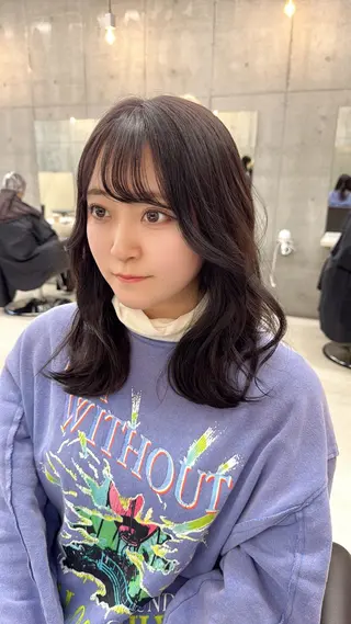 ミディアム カラー Clore所属・うる艶ヘア♡韓国好き 透明感　shotaのヘアスタイル