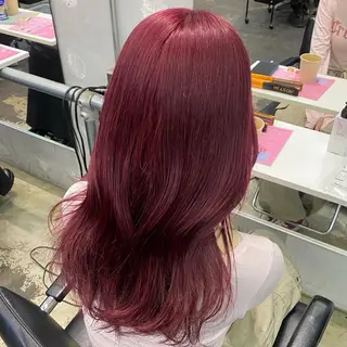 セミロング カラー ヘアアレンジ 💗💗韓国レイヤー yu-ki💗💗のヘアスタイル